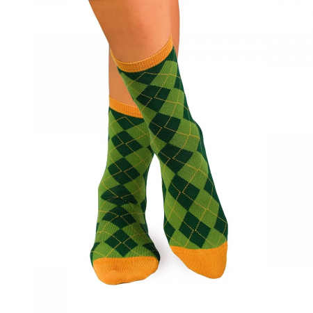 Sosete Barbati - Sosete bambus COMFORT FEET Argyle Dark Green