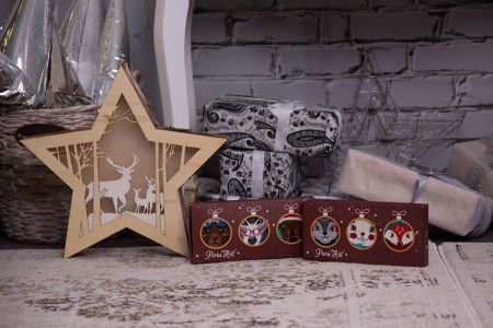 Sosete bambus de craciun BOX 3 Comfort Feet Socks CHRISTMAS Mouse Rabbit Fox [5]