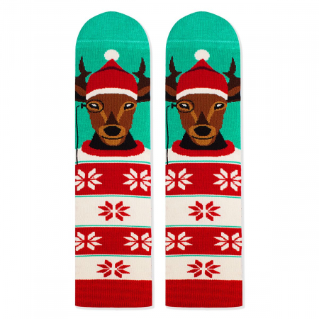 Sosete de Craciun - Sosete bambus de craciun Comfort Feet Socks CHRISTMAS DEER