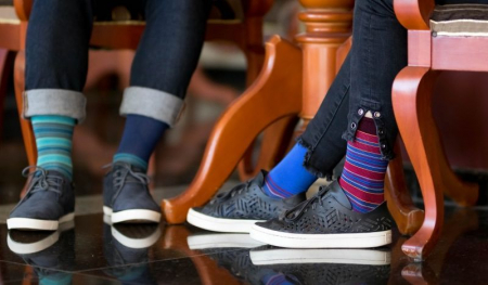 Sosete bambus dungi Burgundy Blue [4]
