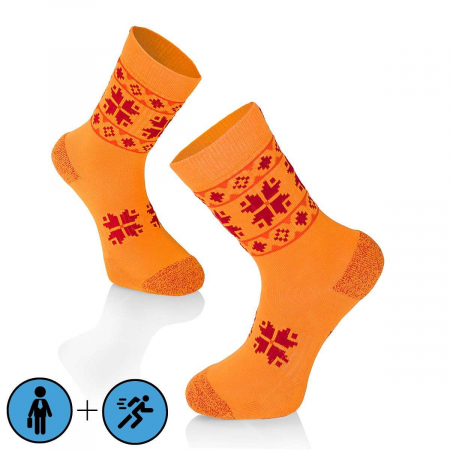 Sosete Drumetie - Sosete bumbac Active Lifestyle Socks ETHNO Galben