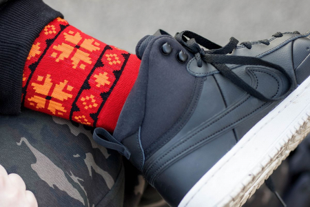 Sosete Drumetie - Sosete bumbac Active Lifestyle Socks ETHNO Red
