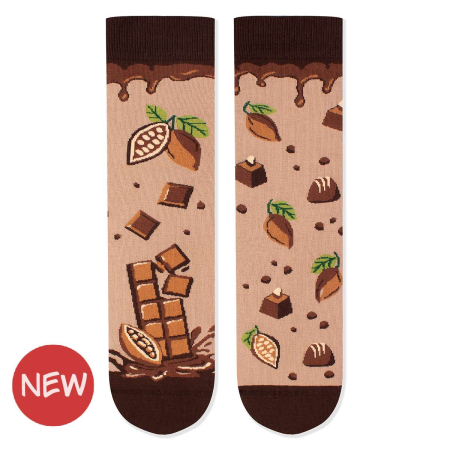 Produse - Sosete bumbac Arty Socks cu Ciocolata Bej