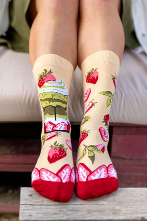 Șosete bumbac Arty Socks cu Matcha Portocaliu [2]