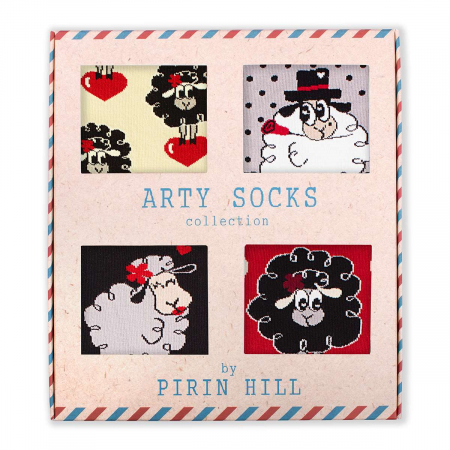 Dragoste - Set 4 perechi de sosete bumbac Arty Socks Oita Indragostita in cutie cadou