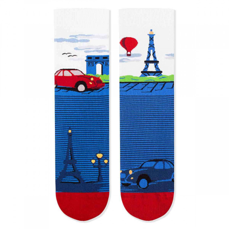 Natura - Sosete bumbac Arty Socks Paris Albastru