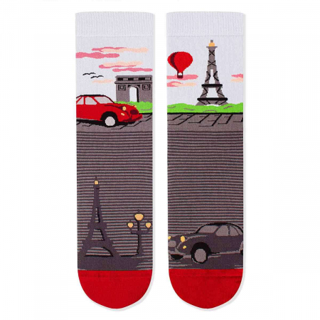Natura - Sosete bumbac Arty Socks Paris Gri