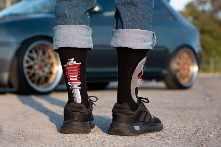 Șosete bumbac  Arty Socks Pasionat Auto Negru [3]