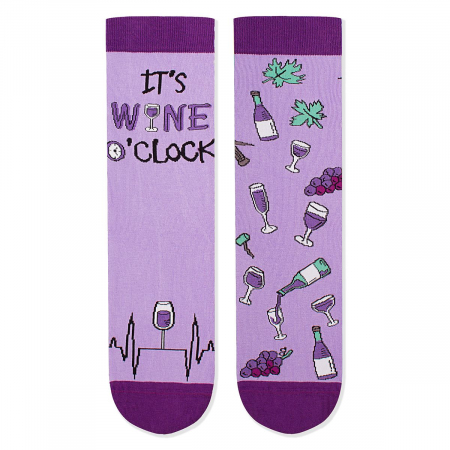 Bauturi - Sosete bumbac Arty Socks WINERY Purple