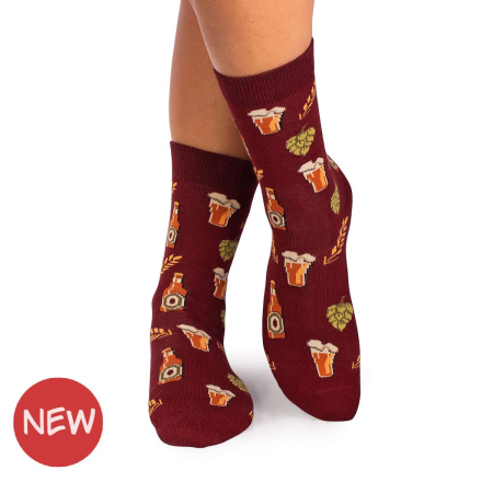 Produse - Sosete bumbac Bere Bordo