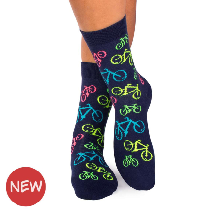 Produse - Sosete bumbac Bicicleta Albastru Inchis