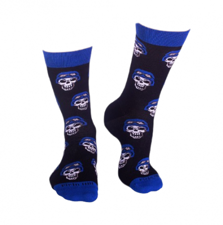 Sosete bumbac Blue Skull [5]