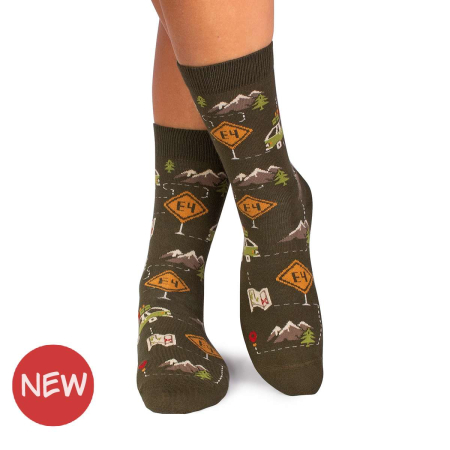 Produse - Sosete bumbac Camping Kaki