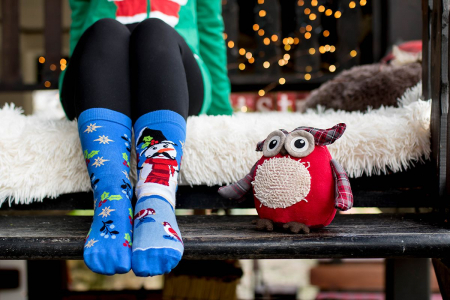 Sosete bumbac de craciun Snowman [2]
