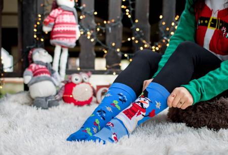 Sosete bumbac de craciun Snowman [6]