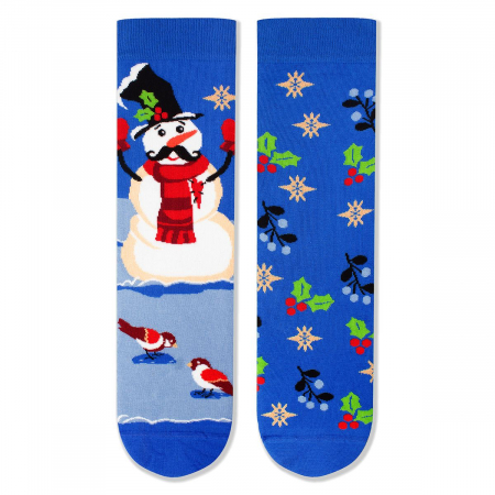 Sosete de Craciun - Sosete bumbac de craciun Snowman