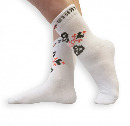 Sosete bumbac Dirty Socks White [2]