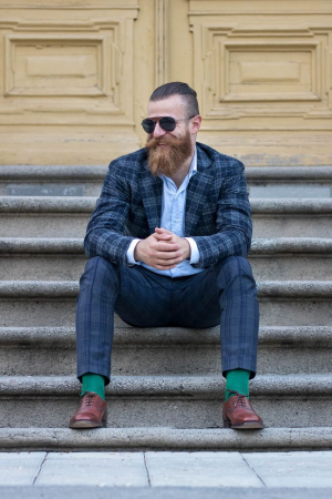 Sosete bumbac lungi fara elastic Dark green [8]