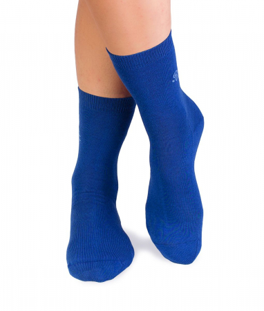 Sosete clasice barbati - Sosete bumbac organic 98% COTTON RICH Albastru
