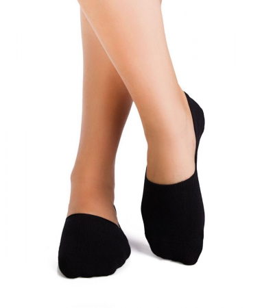 Sosete casual barbati - Sosete tip talpici INVISIBLE ORGANIC SOCKS Black