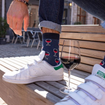 Sosete Bumbac Oxford Blue Winery [2]
