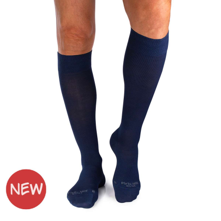 Șosete compresive lungi 3/4 din Bumbac Mercerizat Albastru închis [7]