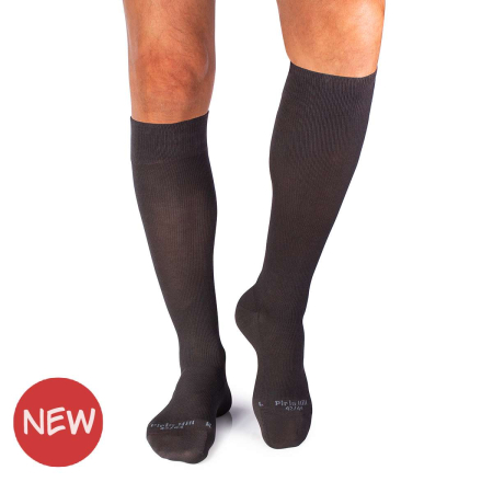 Șosete compresive lungi 3/4 din Bumbac Mercerizat Antracit [0]
