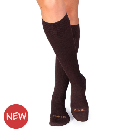 Șosete compresive lungi 3/4 din Bumbac Mercerizat Maro [3]