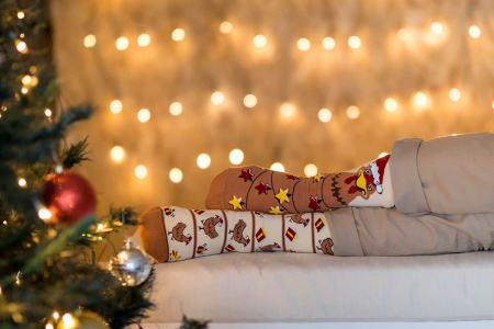 Șosete de Crăciun din Bumbac  Arty Socks cu Găină - Ecru [3]