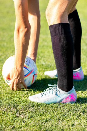 Șosete de fotbal lungi 3/4 - Negru [2]