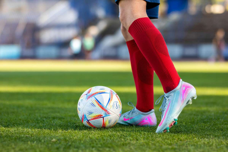 Șosete de fotbal lungi 3/4 - Rosu [2]