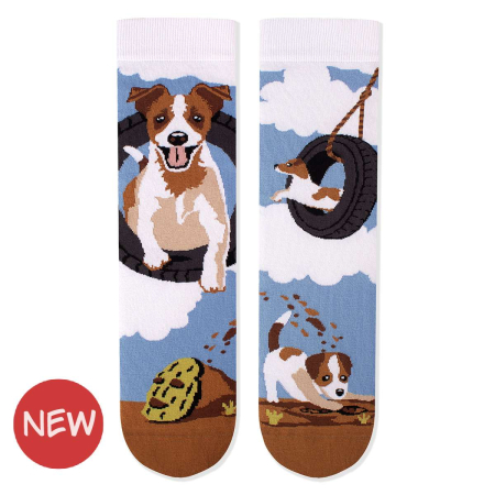Sosete Dama - Șosete din bumbac Arty Socks cu Jack Russell
