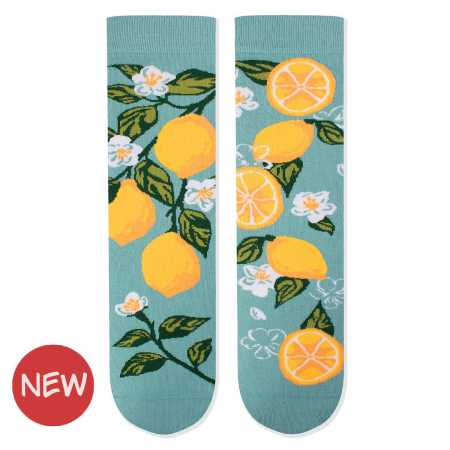 Sosete Dama - Șosete din bumbac Arty Socks cu Lamai Turcoaz