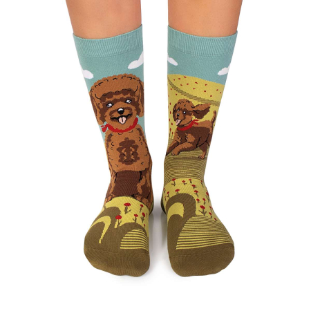 Produse - Șosete din bumbac Arty Socks cu Pudel
