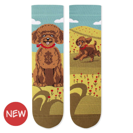 Produse - Șosete din bumbac Arty Socks cu Pudel