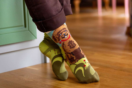Șosete din bumbac Arty Socks cu Pudel [3]