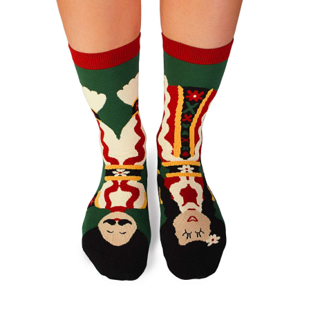 Produse - Șosete din bumbac Arty Socks Cuplu Tradițional Verde