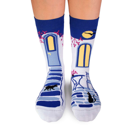 Șosete din bumbac  Arty Socks Seri Grecești Alb [4]