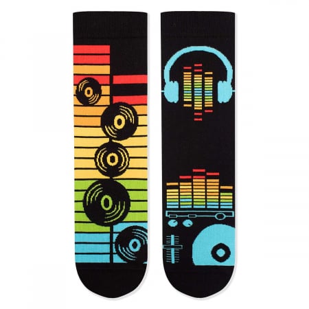 Rock - Sosete din bumbac organic Arty Socks Disco Negru