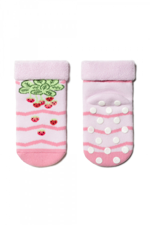 Produse - Sosete flausate antiderapante Strawberries