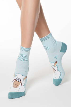 Lichidari Stoc - Sosete bumbac Fluffy Sheep