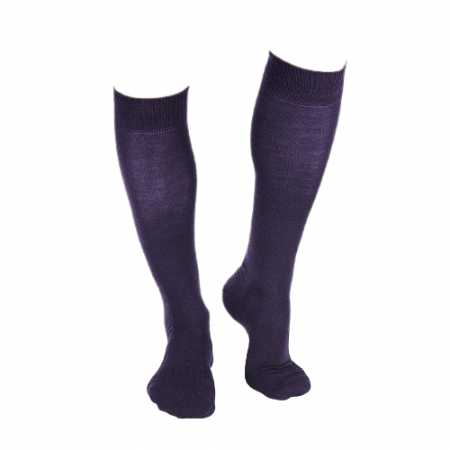 Sosete fine lungi 3/4 din Lână Albastru Inchis [6]