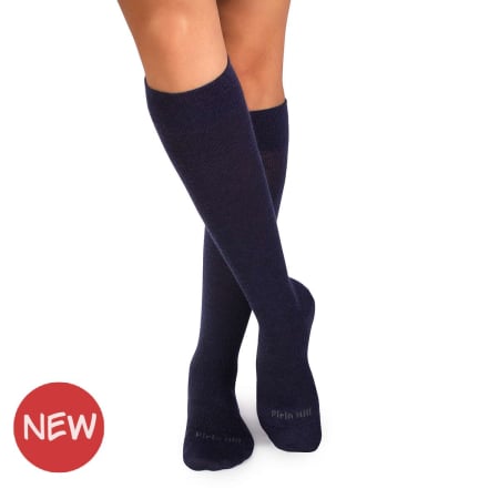 Produse - Șosete lungi compresive 3/4 din Lână Merinos Albastru închis