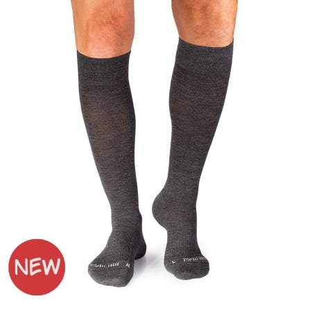 Produse - Șosete lungi compresive 3/4 din Lână Merinos Antracit