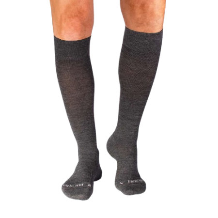 Șosete lungi compresive 3/4 din Lână Merinos Antracit [3]