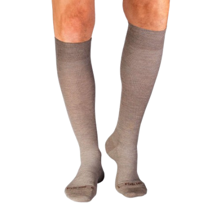 Șosete lungi compresive 3/4  din Lână Merinos Bej [6]