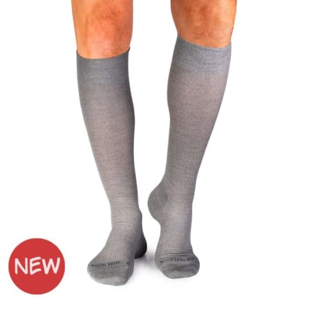 Produse - Șosete lungi compresive 3/4 din Lână Merinos Gri