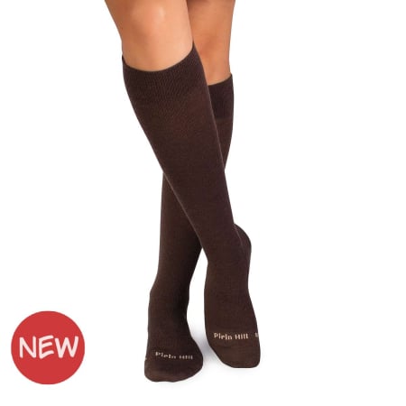 Produse - Șosete lungi compresive 3/4 din Lână Merinos Maro