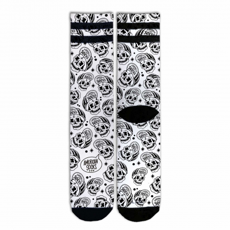 Rock - Sosete lungime medie Coolmax Skater Craniu