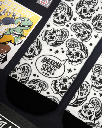 Sosete lungime medie Coolmax Skater Craniu [3]